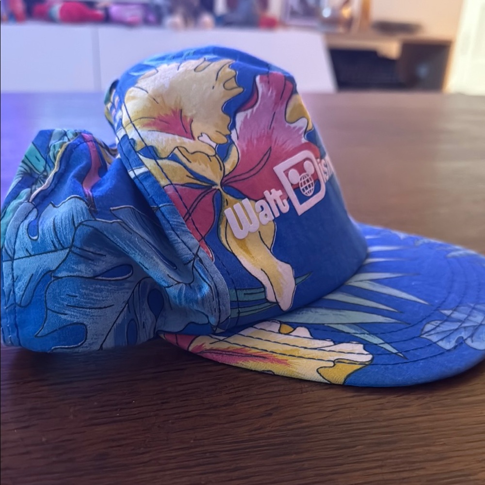 Vintage Walt Disney World Floral Cap View 4